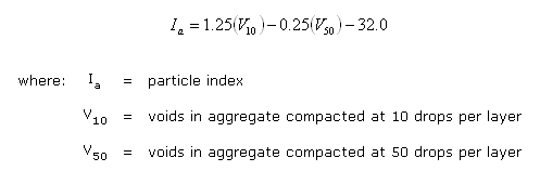 The particle index equation