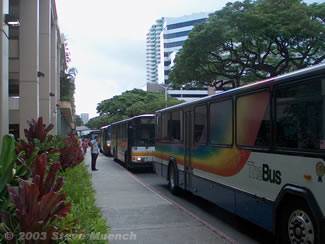 Buses at Ala Moana