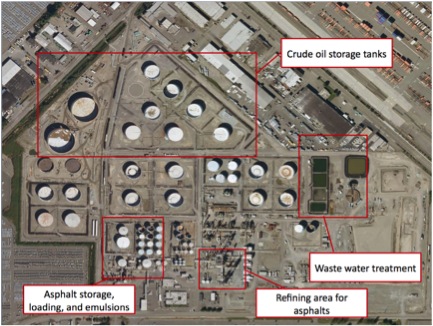 General layout of the US Oil and Refining Company.