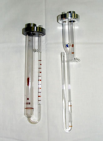 Capilary viscometer tubes.