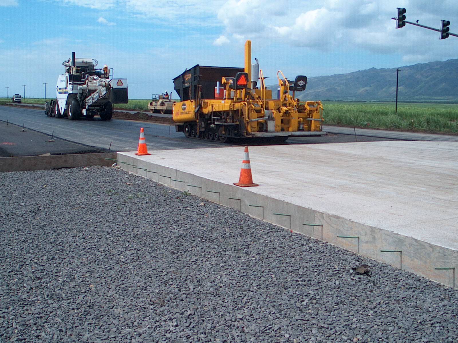 This crossing was built with a 16-inch concrete slab to handle unusually heavy loads.